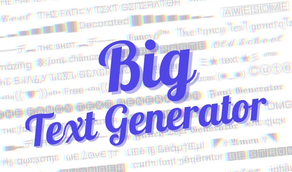 Fancy Text Generator ✨ Font Generator 😎 Copy and Paste
