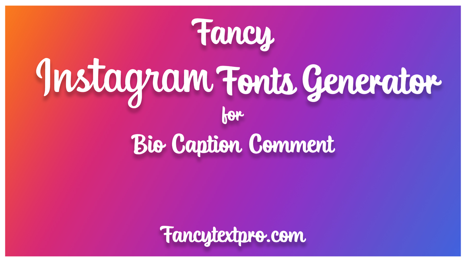 Font generator ig